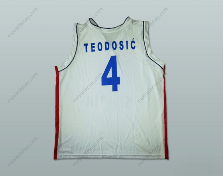CUSTOM ANY Name Number MILOS TEODOSIC 4 SERBIA BASKETBALL JERSEY STITCH SEWN Top Stitched S-6XL