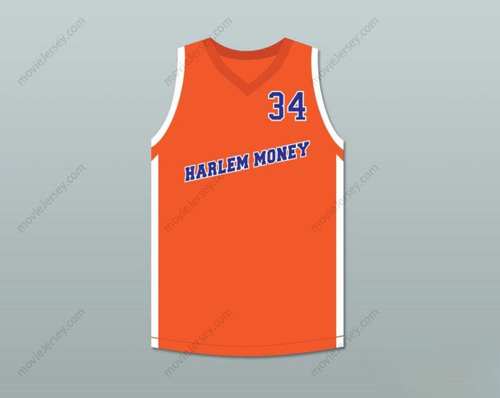 CUSTOM ANY Name Number BIG FELLA 34 HARLEM MONEY BASKETBALL JERSEY UNCLE DREW Top Stitched S-6XL