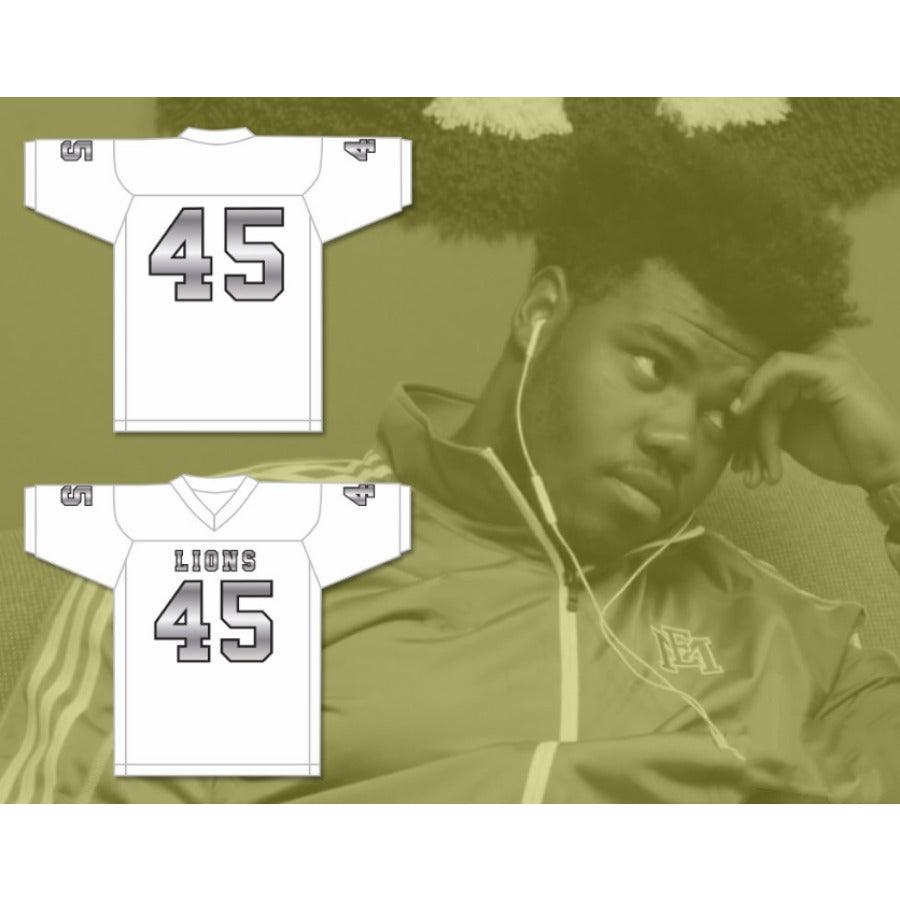 CUSTOM ANY Name Number CALEB GRANT 45 EMCC LIONS FOOTBALL JERSEY INCLUDES PATCHES Top Stitched S-6XL