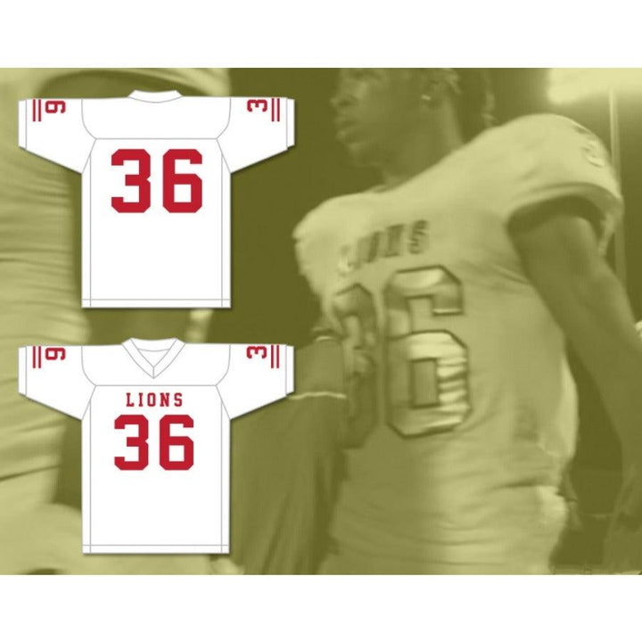 CUSTOM ANY Name Number JAVARIUS TAYLOR 36 EMCC LIONS FOOTBALL JERSEY INCLUDES PATCHES Top Stitched S-6XL