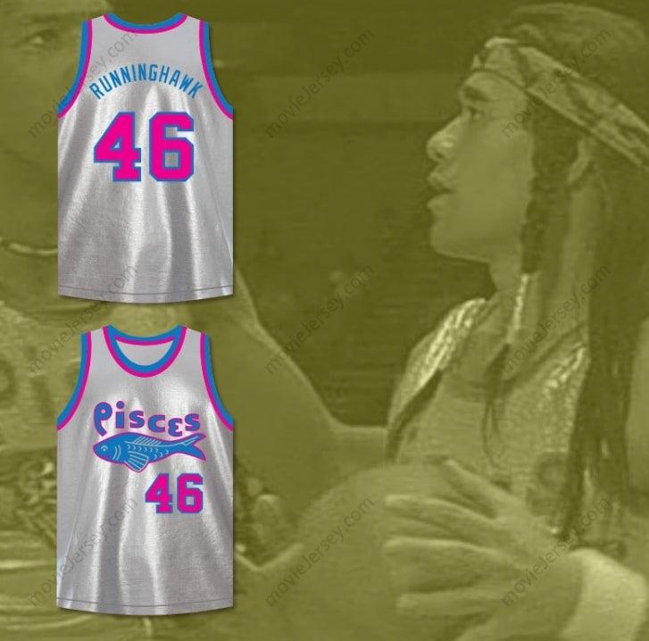 CUSTOM ANY Name Number WINSTON RUNNING HAWK 46  PISCES BASKETBALL JERSEY THE FISH THAT SAVED  Top Stitched S-6XL
