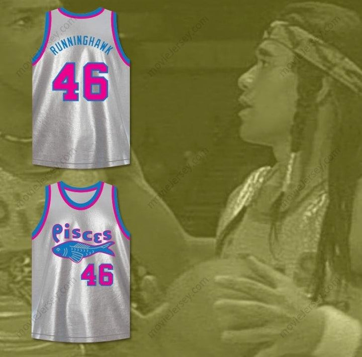 CUSTOM ANY Name Number WINSTON RUNNING HAWK 46  PISCES BASKETBALL JERSEY THE FISH THAT SAVED  Top Stitched S-6XL