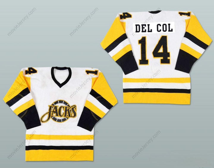 Custom Any Name Number John Del Col Baltimore Skipjacks Hockey Jersey Top Stitched S-6XL