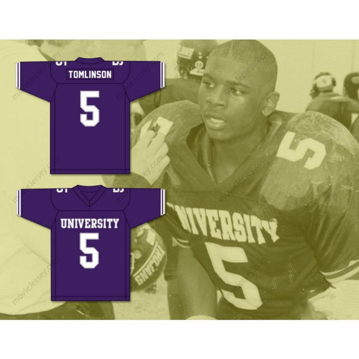 CUSTOM ANY Name Number LADAINIAN TOMLINSON 5 UNIVERSITY HIGH SCHOOL TROJANS Football Jersey Top Stitched S-6XL