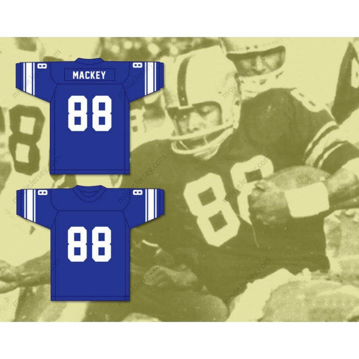 CUSTOM ANY Name Number JOHN MACKEY 88 HEMPSTEAD HIGH SCHOOL TIGERS Football Jersey Top Stitched S-6XL