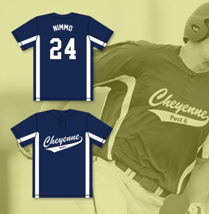 Custom Any Name Number BRANDON NIMMO 24  POST SIX NAVY BLUE BASEBALL JERSEY 2 Top Stitched S-6XL