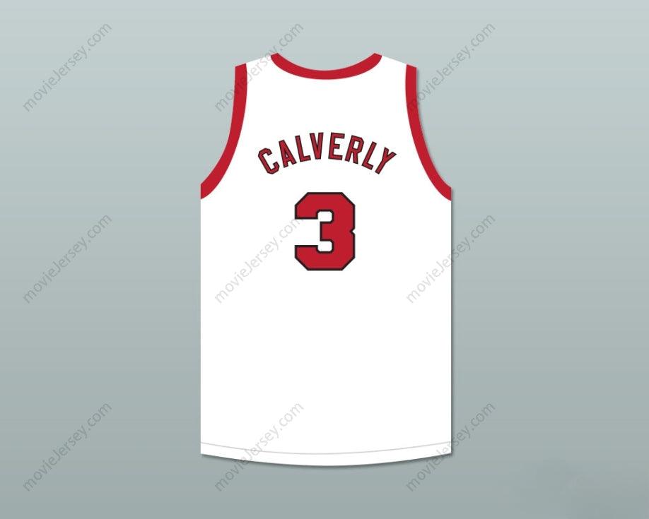 CUSTOM ANY Name Number ERNIE CALVERLEY 3 PROVIDENCE STEAMROLLERS WHITE BASKETBALL JERSEY WITH PATCH 2 Top Stitched S-6XL