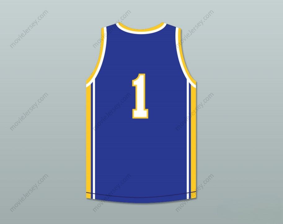 CUSTOM ANY Name Number KLAY THOMPSON 1 SANTA MARGARITA CATHOLIC HIGH SCHOOL  BLUE BASKETBALL JERSEY Top Stitched S-6XL