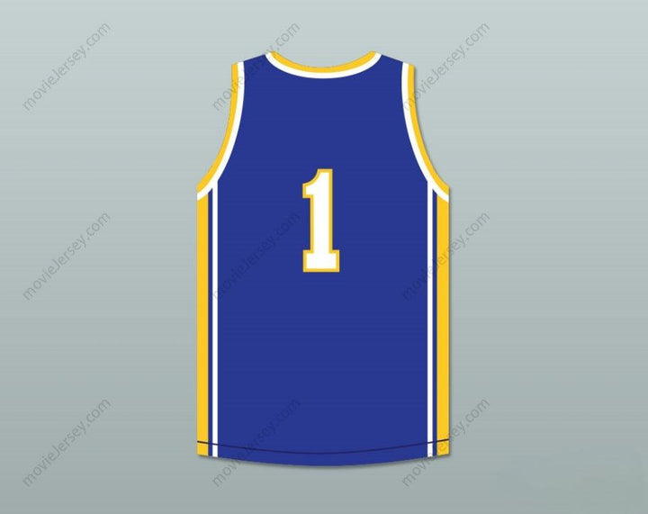 CUSTOM ANY Name Number KLAY THOMPSON 1 SANTA MARGARITA CATHOLIC HIGH SCHOOL  BLUE BASKETBALL JERSEY Top Stitched S-6XL