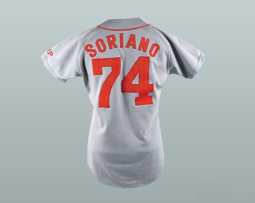 Custom Any Name Number ALFONSO SORIANO 74 HIROSHIMA CARP BASEBALL JERSEY Top Stitched S-6XL