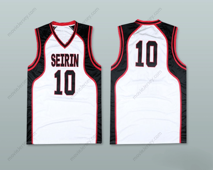 CUSTOM ANY Name Number KAGAMI TAIGA 10 SEIRIN HIGH SCHOOL BASKETBALL JERSEY COSPLAY Top Stitched S-6XL