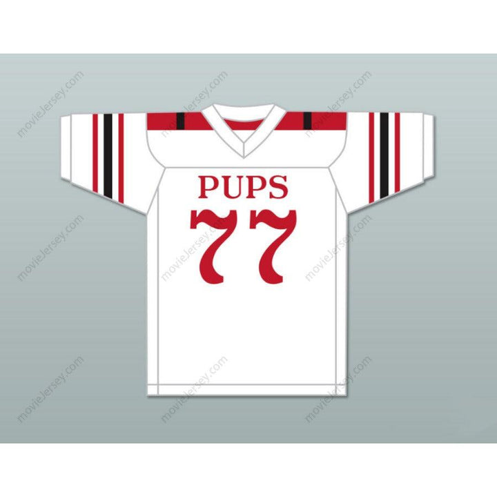 CUSTOM ANY Name Number MARION MOTLEY 77 CANTON MCKINLEY HIGH SCHOOL PUPS WHITE Football Jersey Top Stitched S-6XL