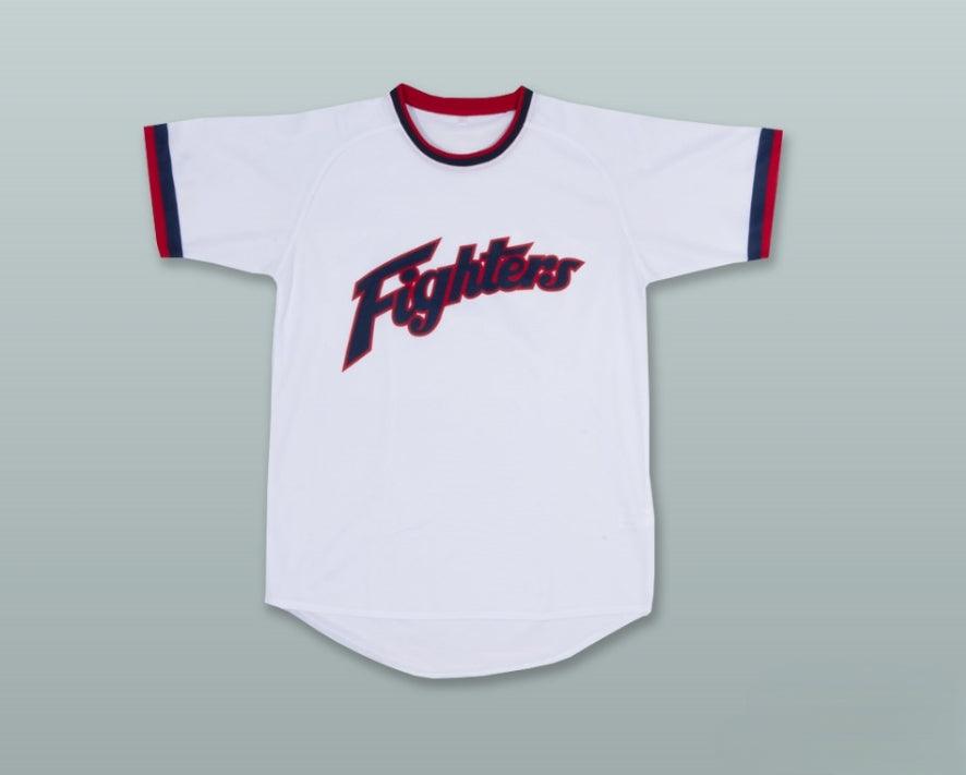 Custom Any Name Number HOKKAIDO NIPPON-HAM FIGHTERS WHITE PULLOVER BASEBALL JERSEY Top Stitched S-6XL