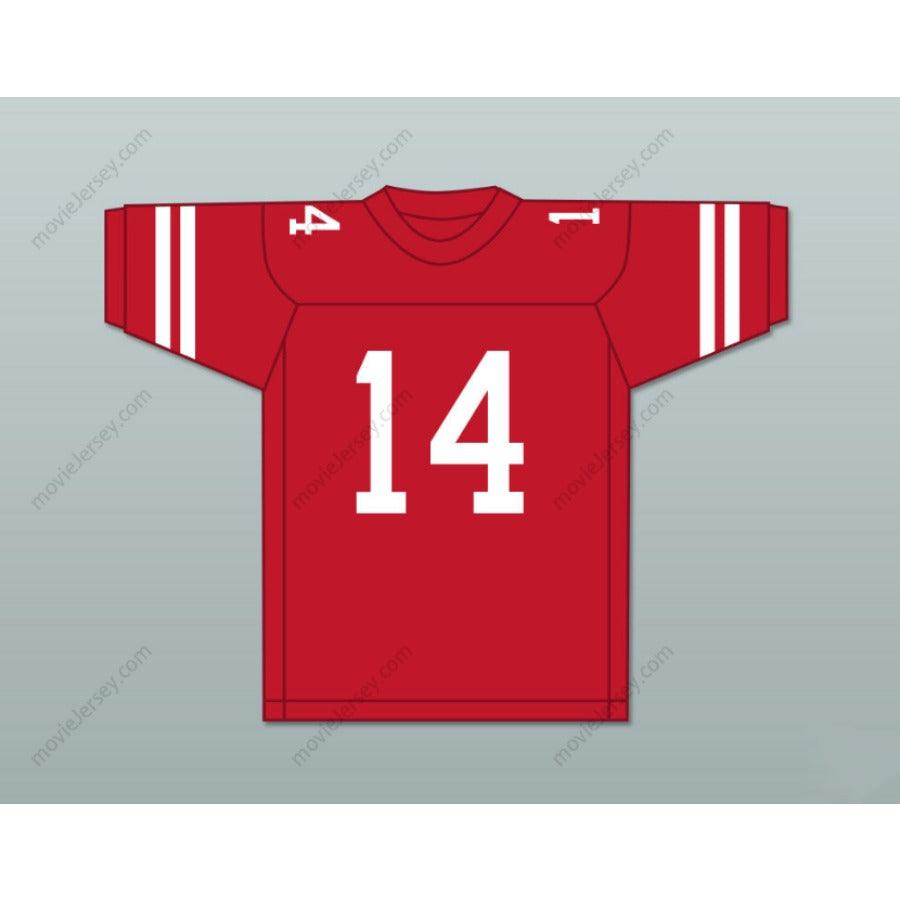 CUSTOM ANY Name Number STEVE YOUNG 14 GREENWICH HIGH SCHOOL CARDINALS Football Jersey Top Stitched S-6XL