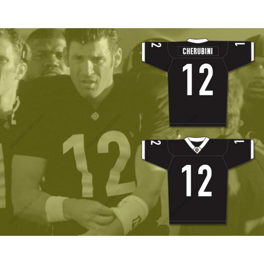 CUSTOM ANY Name Number TYLER CHERUBINI 12 MIAMI SHARKS WHITE TRIM FOOTBALL JERSEY ANY GIVEN SUNDAY Top Stitched S-6XL