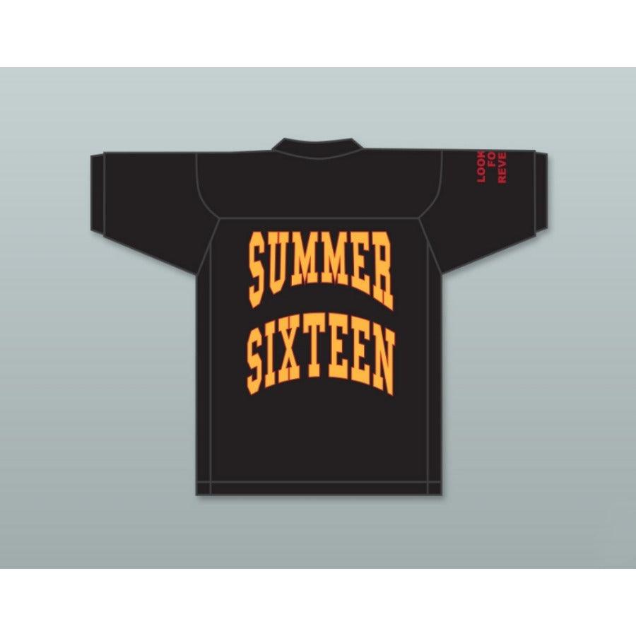 CUSTOM ANY Name Number DRAKE REVENGE SUMMER SIXTEEN LOOKING FOR REVENGE BLACK FOOTBALL JERSEY Top Stitched S-6XL