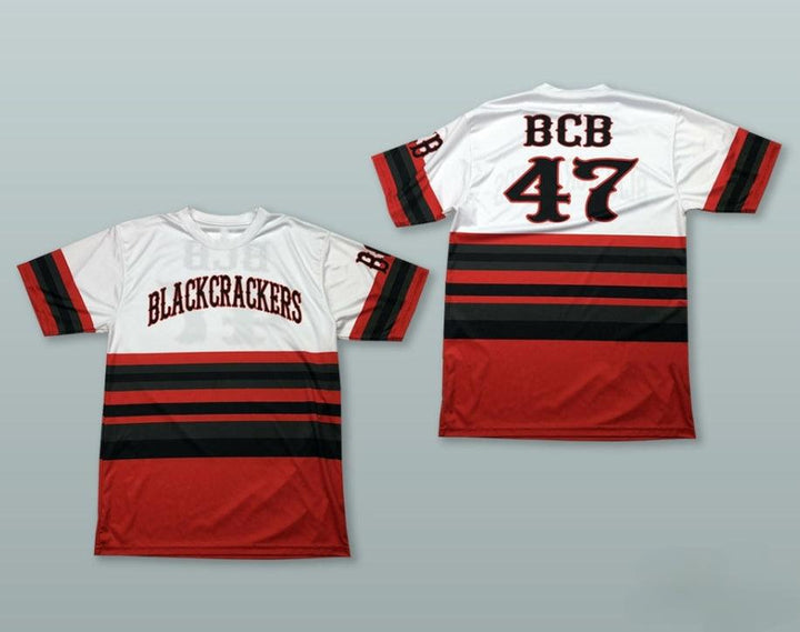 Custom Any Name Number  BLACK CRACKERS 47 NEGRO LEAGUE BASEBALL JERSEY Top Stitched S-6XL