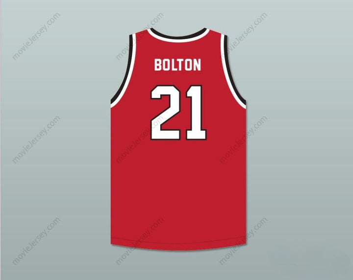 CUSTOM ANY Name Number JACK BOLTON 21 EAST HIGH SCHOOL WILDCATS RED BASKETBALL JERSEY Top Stitched S-6XL