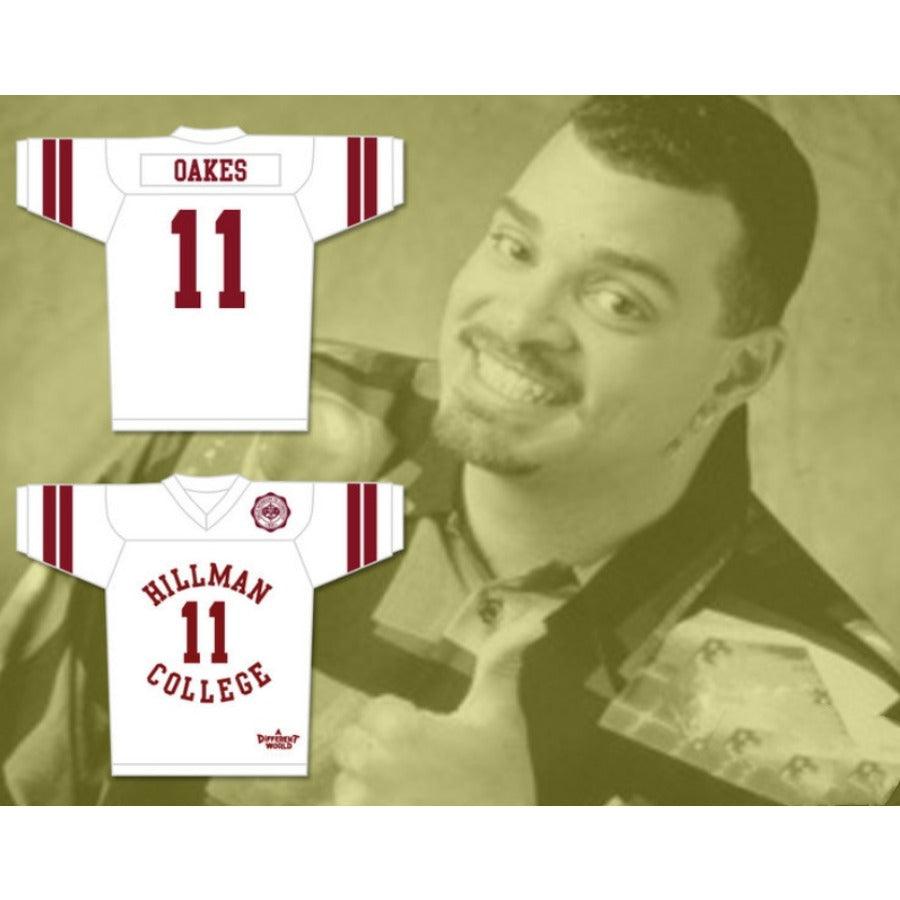CUSTOM ANY Name Number WALTER OAKES 11 HILLMAN COLLEGE FOOTBALL JERSEY WITH EAGLE PATCH A DIFFERENT WORLD Top Stitched S-6XL