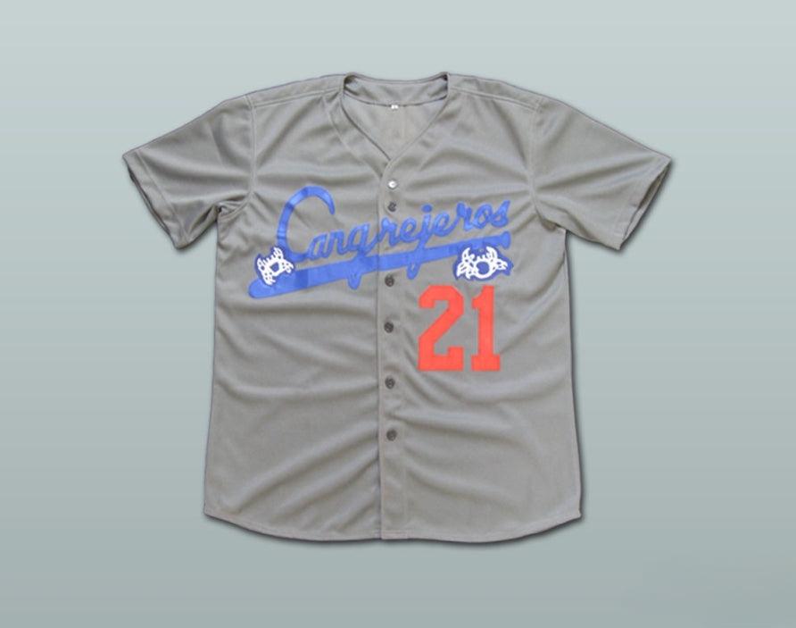 Custom Any Name Number ROBERTO CLEMENTE 21 SANTURCE CRABBERS PUERTO RICO BASEBALL JERSEY ALL SIZES Top Stitched S-6XL
