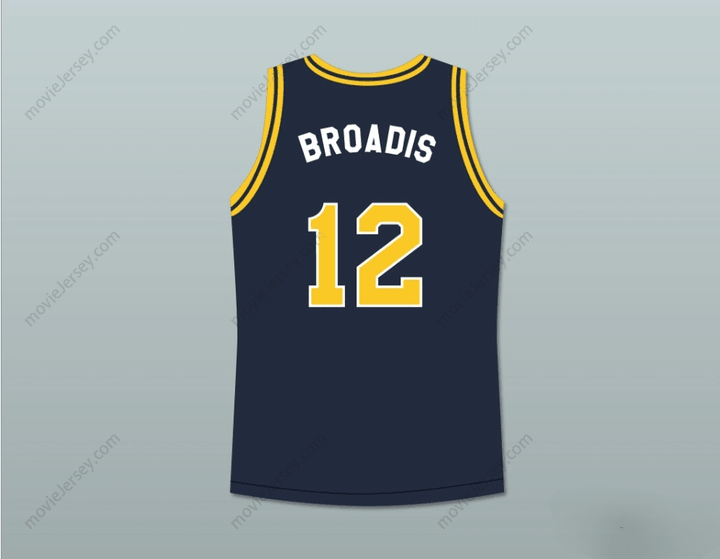 CUSTOM ANY Name Number HANG TIME TEDDY BROADIS 12 DEERING TORNADOS HIGH SCHOOL BASKETBALL JERSEY Top Stitched S-6XL