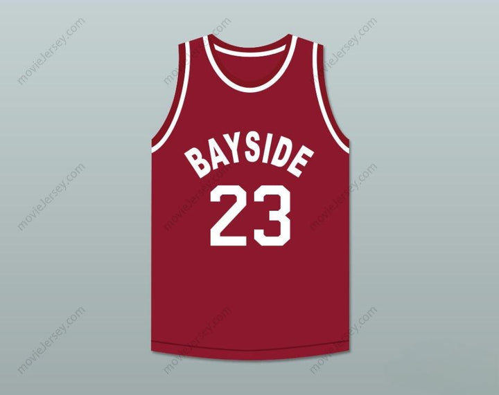 CUSTOM ANY Name Number SAVED BY THE BELL AC SLATER 23 BAYSIDE TIGERS BASKETBALL JERSEY AWAY Top Stitched S-6XL
