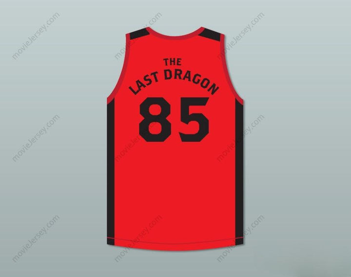 CUSTOM ANY Name Number BRUCE LEROY GREEN 85 THE LAST DRAGON RED MORTAL KOMBAT JERSEY Top Stitched S-6XL