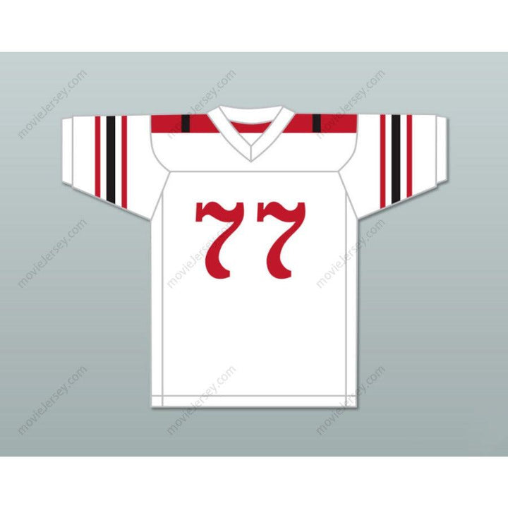 CUSTOM ANY Name Number MARION MOTLEY 77 CANTON MCKINLEY HIGH SCHOOL PUPS WHITE Football Jersey Top Stitched S-6XL