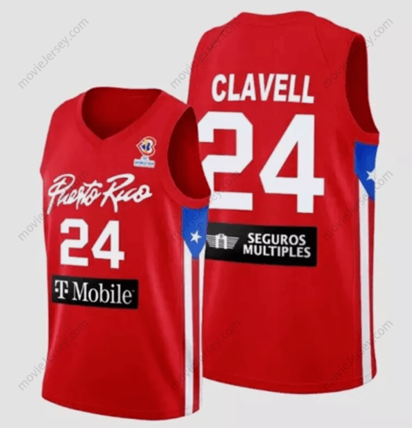 Custom Any Name Number Puerto Rico #10 Alvarado Basketball Jersey #51 Waters Clavell Sewn Stitched S-6XL