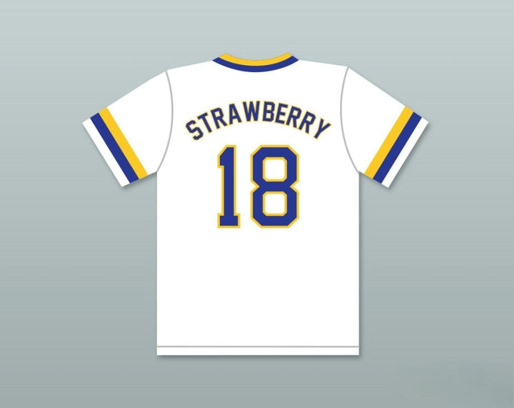 Custom Any Name Number DARRYL STRAWBERRY 18 CRENSHAW HIGH SCHOOL COUGARS WHITE BASEBALL JERSEY Top Stitched S-6XL