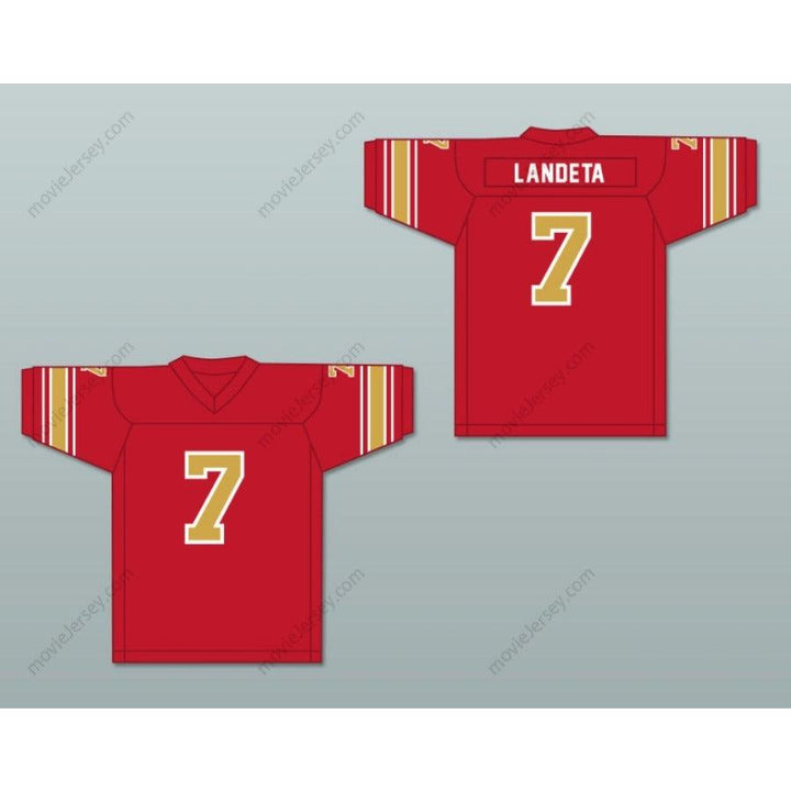 CUSTOM ANY Name Number 1985 USFL SEAN LANDETA 7 BALTIMORE STARS HOME Football Jersey Top Stitched S-6XL