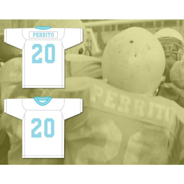 CUSTOM ANY Name Number PERRITO 20 SANTA MARTHA PERROS LIGHT Football Jersey Top Stitched S-6XL