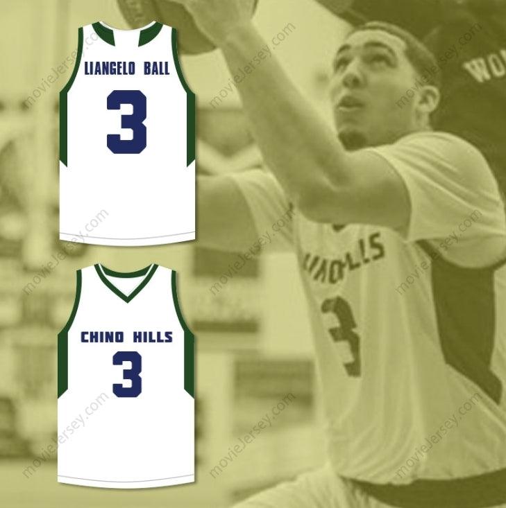 CUSTOM ANY Name Number LIANGELO BALL 3   HUSKIES WHITE BASKETBALL JERSEY 2 Top Stitched S-6XL
