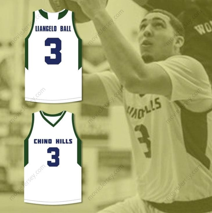 CUSTOM ANY Name Number LIANGELO BALL 3   HUSKIES WHITE BASKETBALL JERSEY 2 Top Stitched S-6XL
