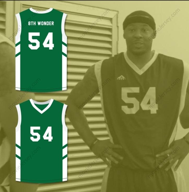 CUSTOM ANY Name Number ANTOINE '8TH WONDER' SCOTT 54 GREEN BASKETBALL JERSEY DENNIS RODMAN'S BIG BANG IN PYONGYANG Top Stitched S-6XL