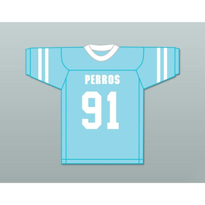 CUSTOM ANY Name Number EL VAMPIRO 91 SANTA MARTHA PERROS LIGHT Football Jersey Top Stitched S-6XL