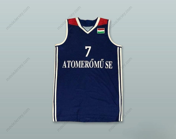 CUSTOM ANY Name Number SAMENAS 7 ATOMEROMU SE PAKS HUNGARY NAVY BLUE BASKETBALL JERSEY Top Stitched S-6XL