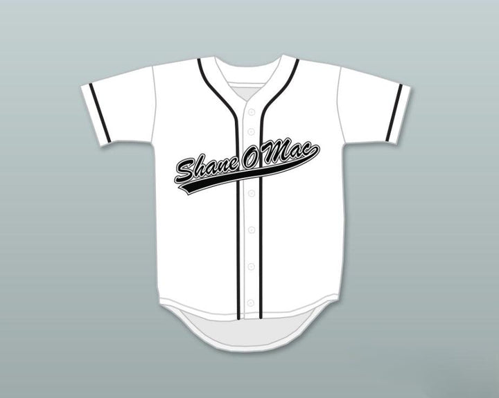 Custom Any Name Number S MCMAHON THE MONEY 33 WHITE BUTTON DOWN BASEBALL JERSEY Top Stitched S-6XL