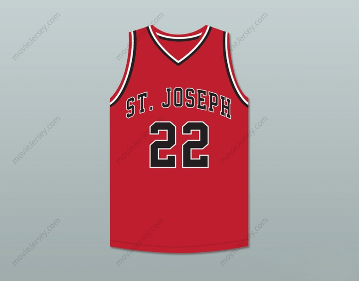 CUSTOM ANY Name Number WILLIAM GATES 22 CHARGERS HIGH SCHOOL RED BASKETBALL JERSEY HOOP DREAMS Top Stitched S-6XL
