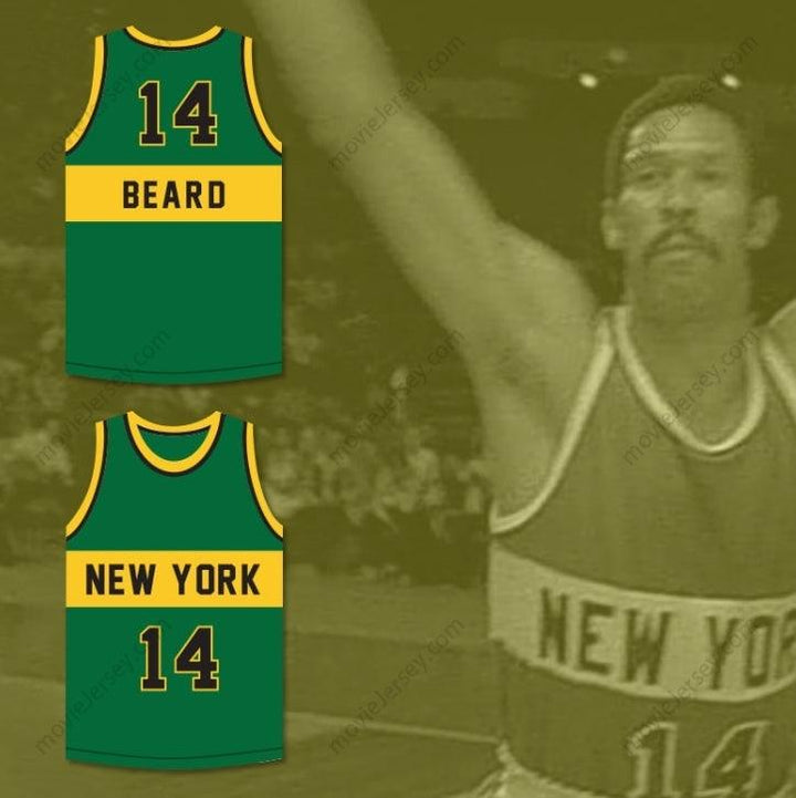 CUSTOM ANY Name Number BUTCH BEARD 14 NEW YORK BASKETBALL JERSEY THE FISH THAT SAVED  Top Stitched S-6XL