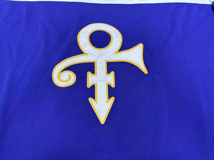 Custom Any Name Number PRINCE TRIBUTE PURPLE HOCKEY JERSEY Top Stitched S-6XL