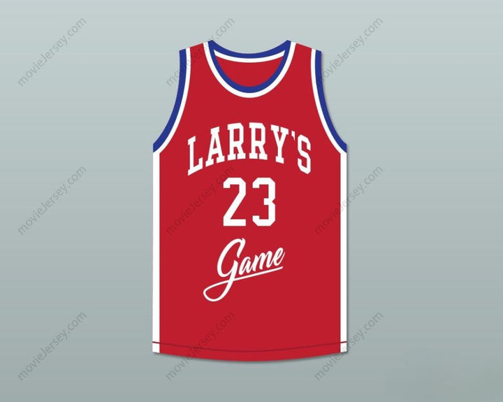 CUSTOM ANY Name Number MICHAEL  23 LARRY'S GAME RED BASKETBALL JERSEY 1988 CHARITY EVENT Top Stitched S-6XL