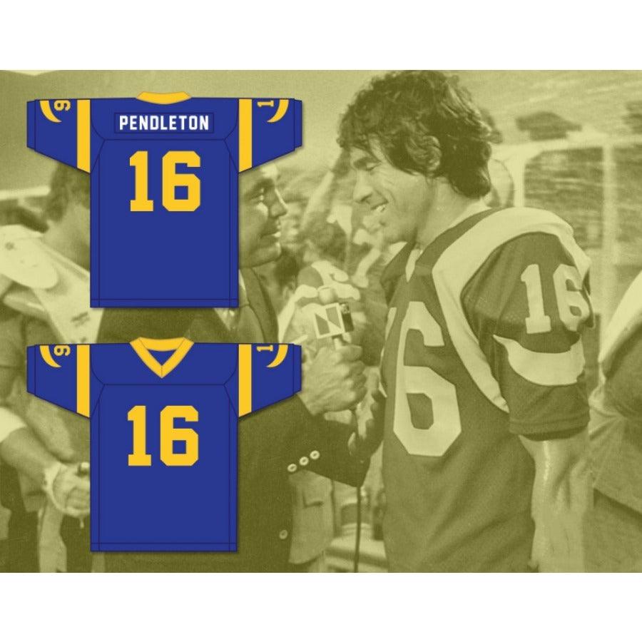 CUSTOM ANY Name Number JOE PENDLETON 16 PRO CAREER BLUE FOOTBALL JERSEY HEAVEN CAN WAIT Top Stitched S-6XL