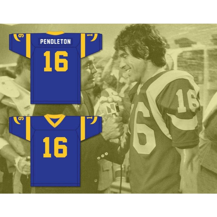 CUSTOM ANY Name Number JOE PENDLETON 16 PRO CAREER BLUE FOOTBALL JERSEY HEAVEN CAN WAIT Top Stitched S-6XL