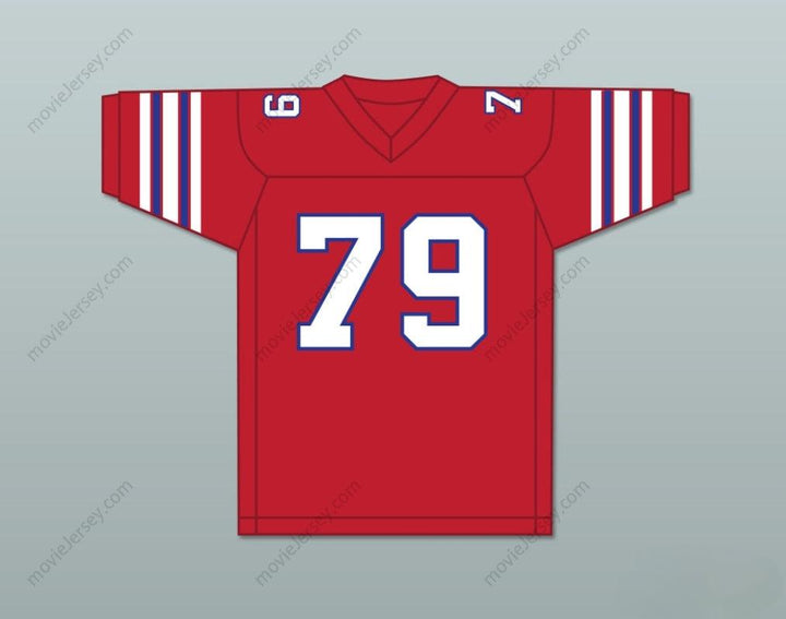 CUSTOM ANY Name Number FRED PALOWSKI 79 ADAMS COLLEGE ATOMS RED FOOTBALL JERSEY REVENGE OF THE NERDS Top Stitched S-6XL
