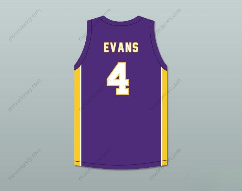 CUSTOM ANY Name Number MIKE EVANS 4 BALL HIGH SCHOOL TORS PURPLE BASKETBALL JERSEY Top Stitched S-6XL