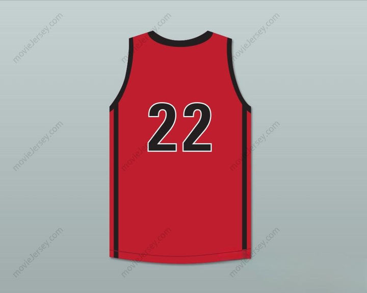 CUSTOM ANY Name Number KAWHI LEONARD 22 MARTIN LUTHER KING HIGH SCHOOL  RED BASKETBALL JERSEY 3 Top Stitched S-6XL