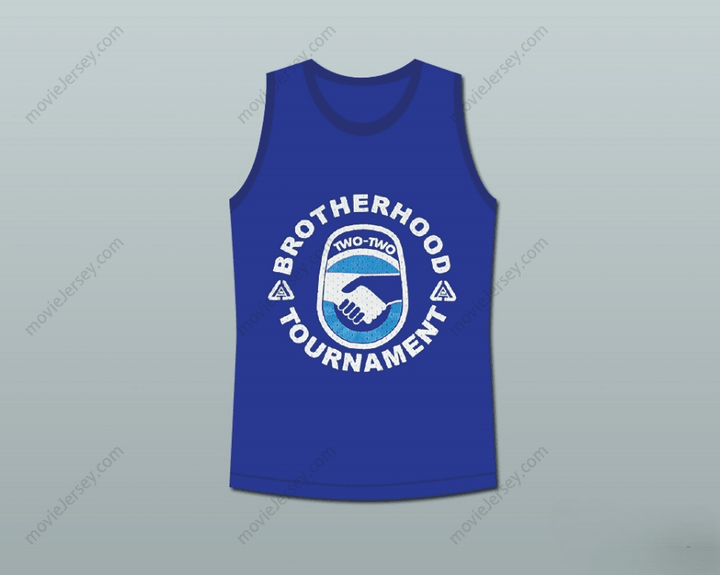 CUSTOM ANY Name Number WHITE MEN CAN'T JUMP BROTHERHOOD TOURNAMENT BASKETBALL JERSEY BLUE Top Stitched S-6XL