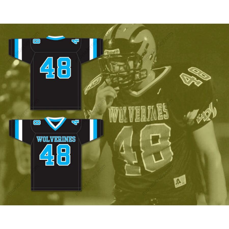 CUSTOM ANY Name Number ROB GRONKOWSKI 48 WOODLAND HILLS HIGH SCHOOL WOLVERINES Football Jersey Top Stitched S-6XL