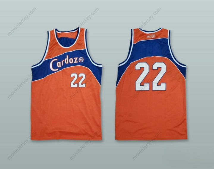 CUSTOM ANY Name Number CARDOZO JUDGES 22 ORANGE RUCKER PARK BASKETBALL JERSEY Top Stitched S-6XL